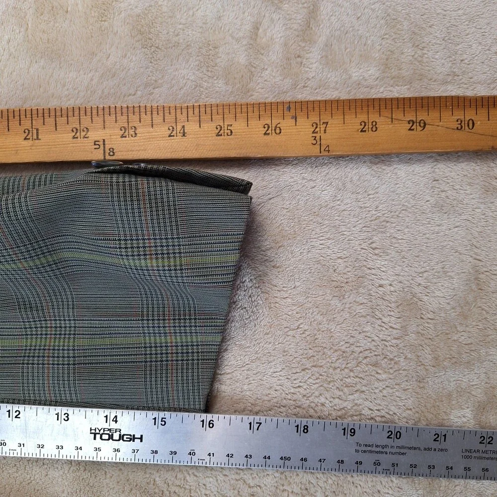 Valentino Uomo Blazer Mens 52R Green Plaid Virgin Wool Sport Coat Made Italy